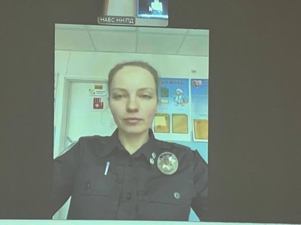 Бінарне лекційне заняття за участю старшого інспектора з особливих доручень Бінарне лекційне заняття за участю старшого інспектора з особливих доручень