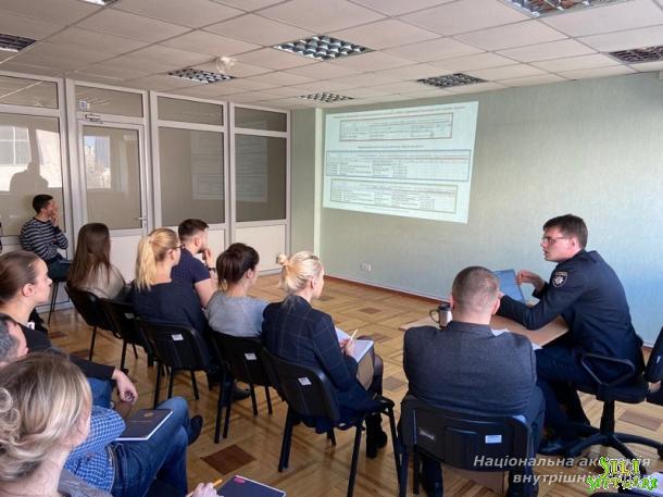 Практичне заняття з працівниками Департаменту кримінального аналізу Національної поліції Практичне заняття з працівниками Департаменту кримінального аналізу Національної поліції